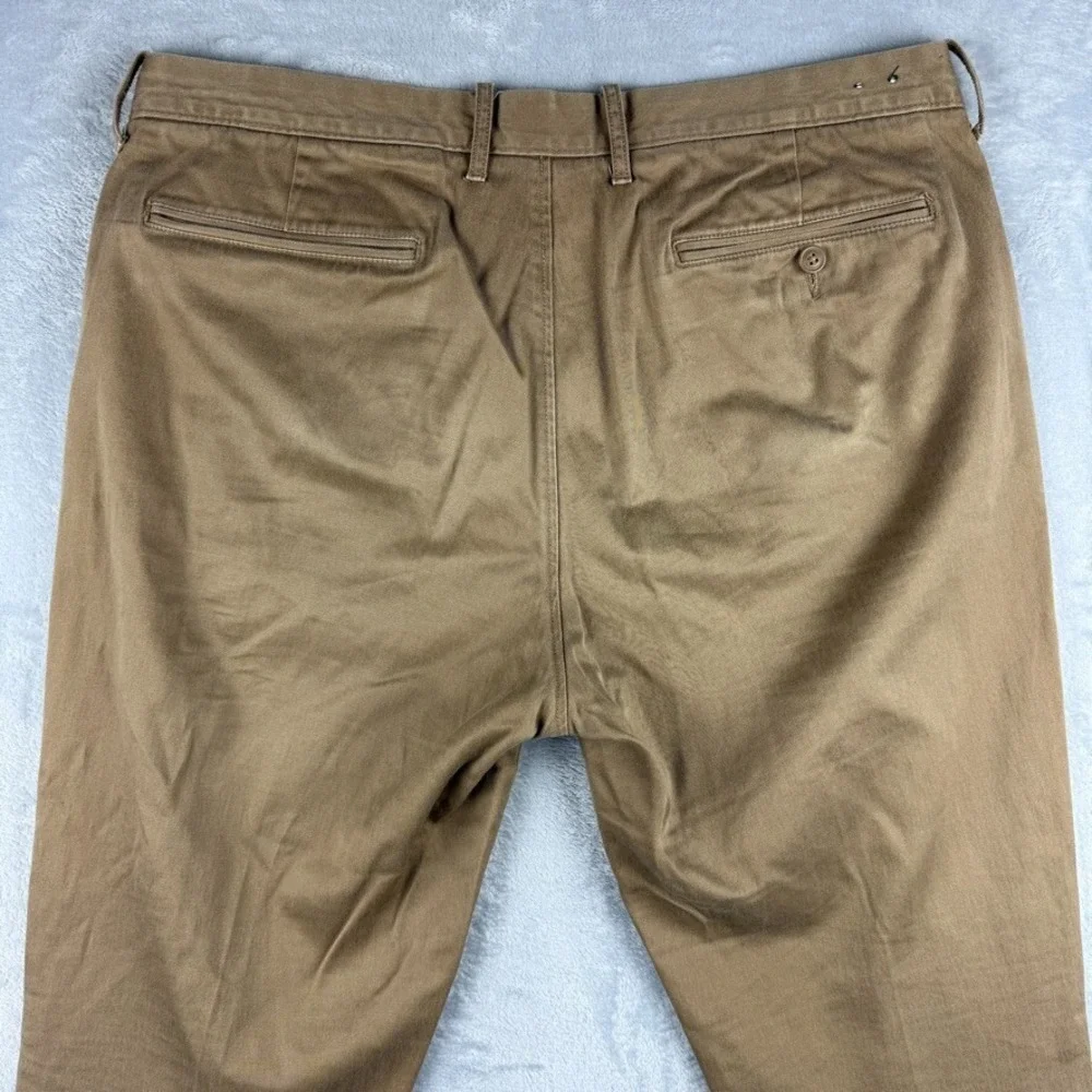 J Crew Pants Mens 33x32 Beige Tan 770 Straight Chinos Stretch Khaki Twill